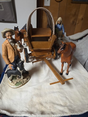Vintage large covered wagon - large,