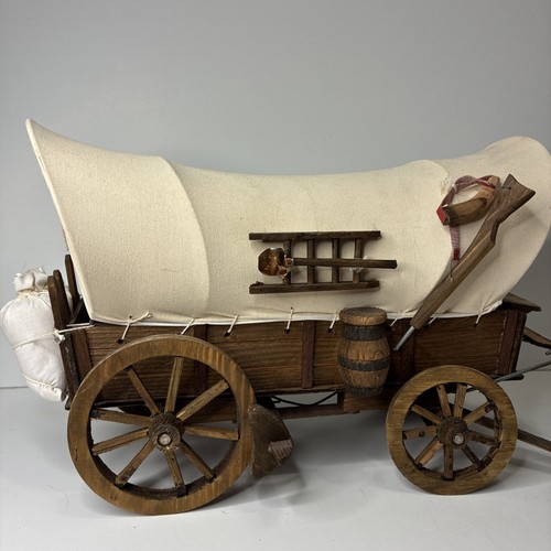 Wagon vintage handmade wooden - vintage,