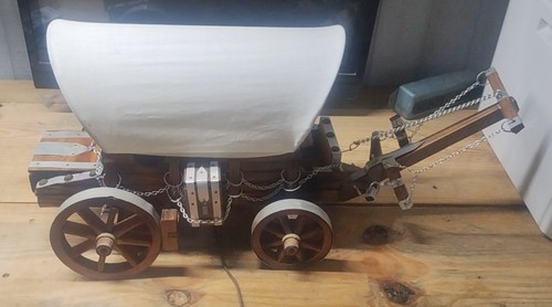 Vintage wooden covered wagon - wooden,
