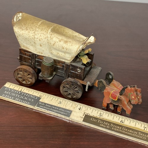 Vtg covered stagecoach - covered, pioneer