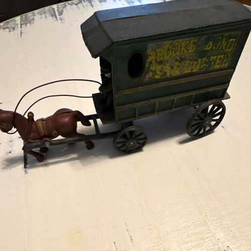 Vintage cast iron horse drawn - cast, horse-drawn