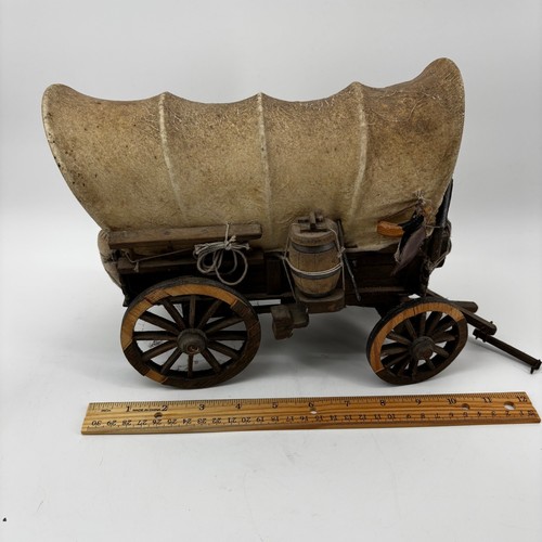 Vintage wooden covered wagon - covered,
