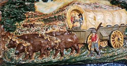 Vintage 1930s covered wagon - vintage,